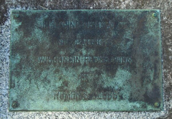 WISCONSIN FEDERATION OF WOMEN’S CLUBS VETERANS MEMORIAL PLAQUE