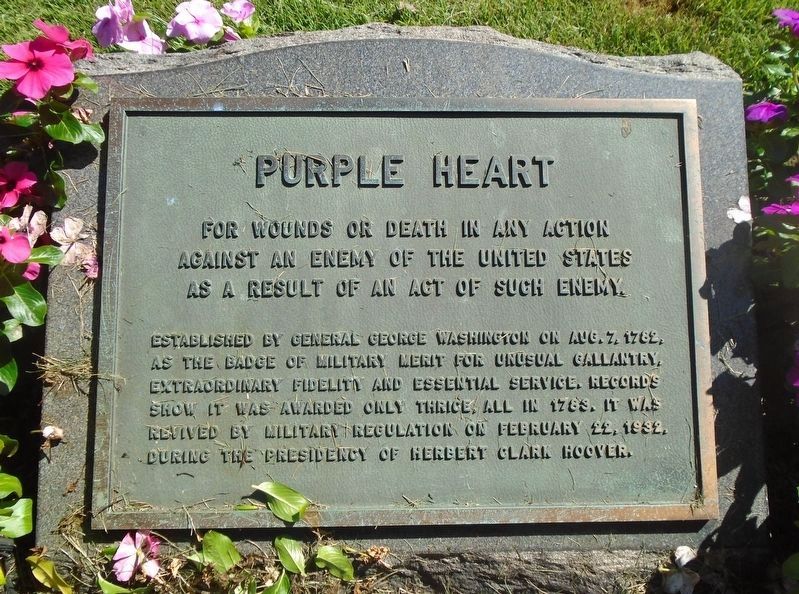 ;PURPLE HEART MEDAL MEMORIAL