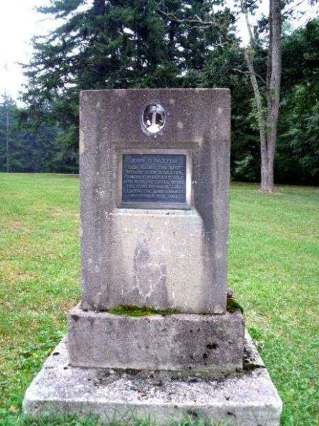 ORDERLY SERGEANT JOHN D. BAXTER WAR MEMORIAL