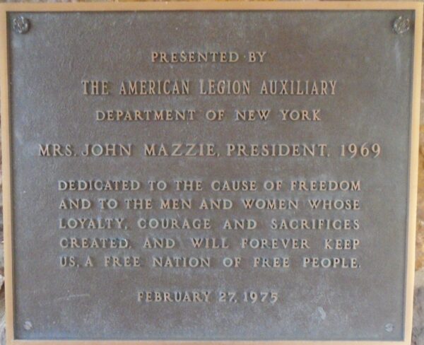 MEDAL OF HONOR GROVE WAR MEMORIAL PAVILION PLAQUE