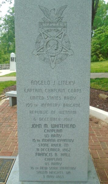 CHAPLAINS MEMORIAL MEDAL OF HONOR GROVE MEMORIAL STONE D