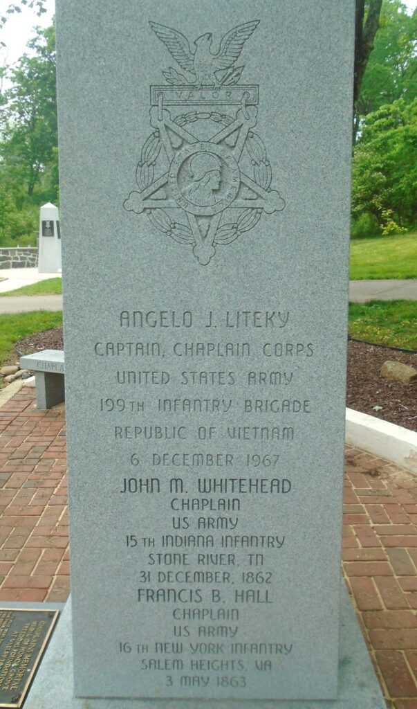 CHAPLAINS MEMORIAL MEDAL OF HONOR GROVE MEMORIAL STONE D