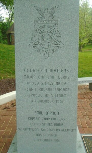 CHAPLAINS MEMORIAL MEDAL OF HONOR GROVE MEMORIAL STONE C