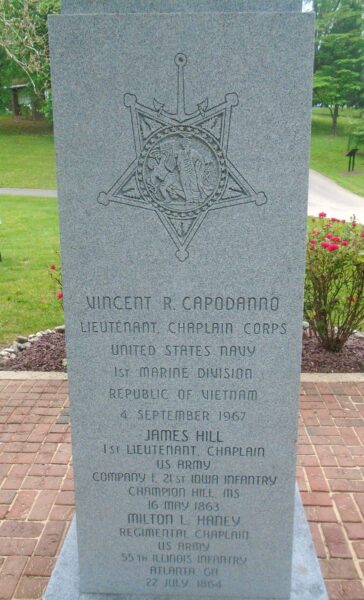 CHAPLAINS MEMORIAL MEDAL OF HONOR GROVE MEMORIAL STONE B