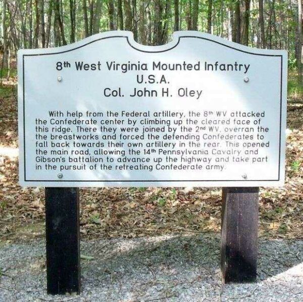 8TH WEST VIRGINIA MOUNTED INFANTRY WAR MEMORIAL MARKER