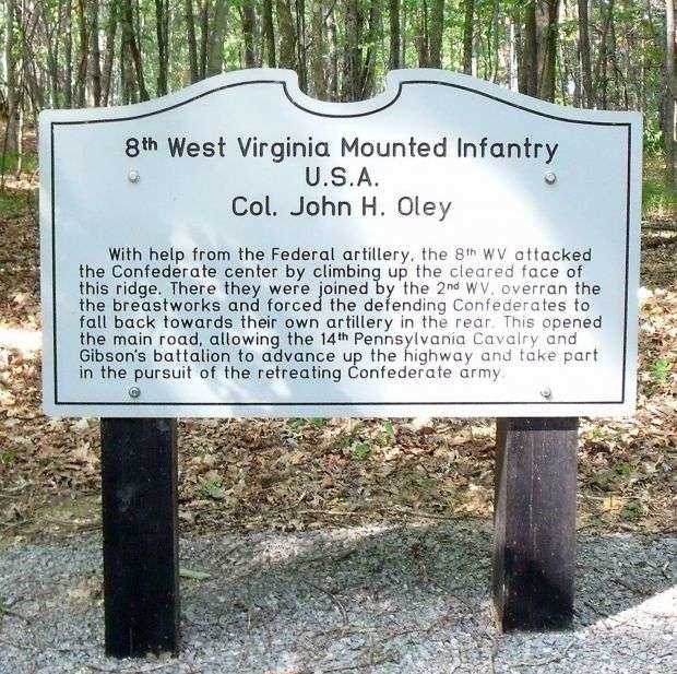 8TH WEST VIRGINIA MOUNTED INFANTRY WAR MEMORIAL MARKER