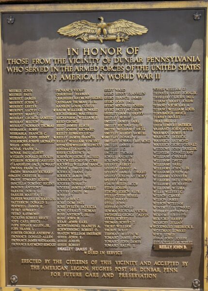 IN HONOR OF THOSE WHO SERVE FOR GOD AND COUNTRY MEMORIAL PLAQUE C