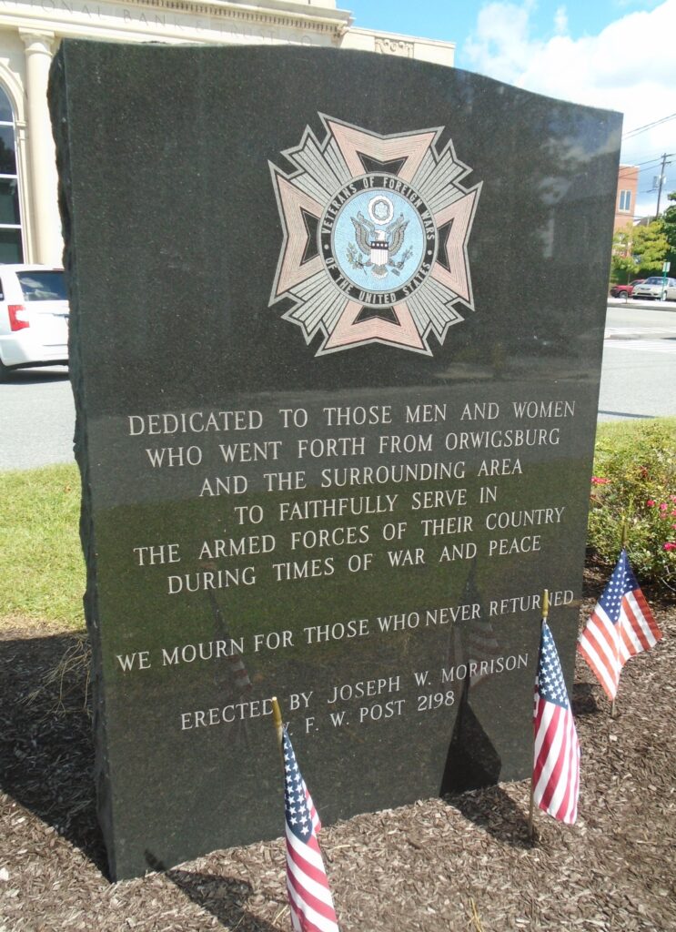 ORWIGSBURG AND SURROUNDING AREA VETERANS MEMORIAL