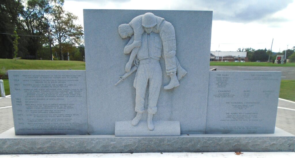 SCHUYLKILL COUNTY SOUTHEAST ASIA WAR MEMORIAL BACK