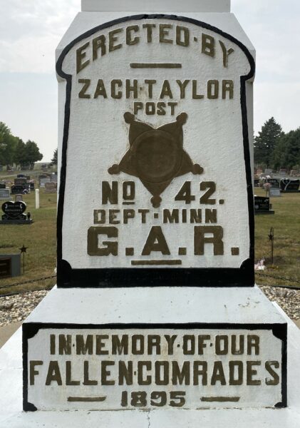 ZACH TAYLOR POST NO 42. G.A.R. MEMORIAL STONE