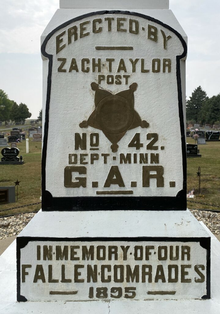 ZACH TAYLOR POST NO 42. G.A.R. MEMORIAL STONE