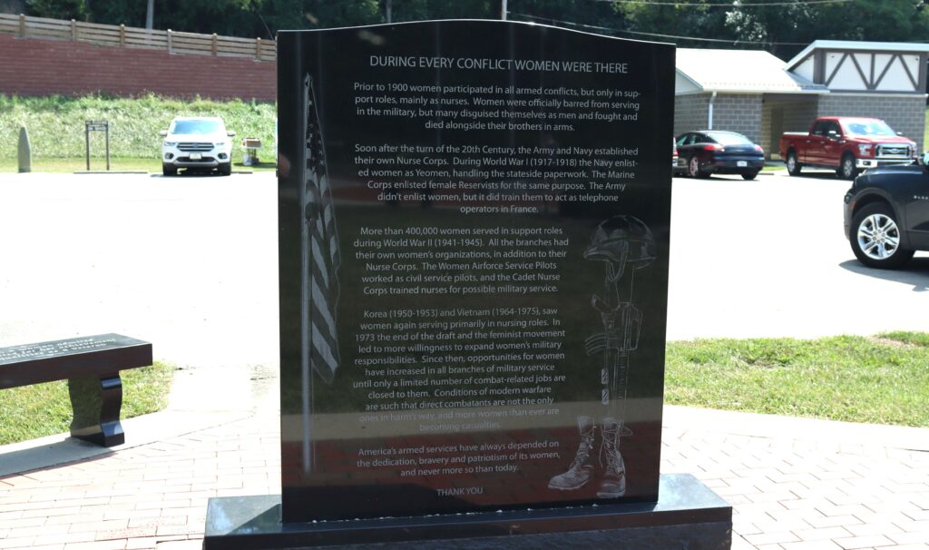 RICHMOND HONORING WOMEN VETERANS MEMORIALI BACK