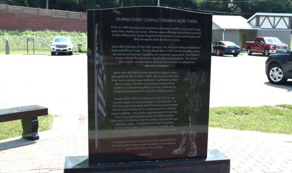 RICHMOND HONORING WOMEN VETERANS MEMORIALI BACK