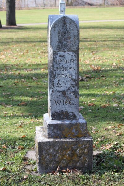 W.R.C. TO THE UNKNOWN DEAD CIVIL WAR MEMORIAL