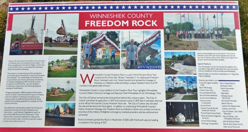 WINNESHIEK COUNTY FREEDOM ROCK MEMORIAL PANEL