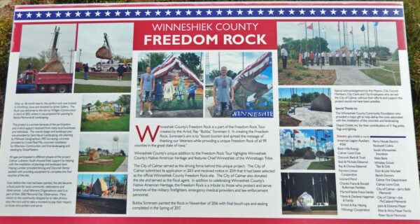 WINNESHIEK COUNTY FREEDOM ROCK MEMORIAL PANEL