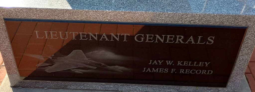 CLINTON COUNTY AIR FORCE GENERALS MEMORIAL PLAQUE C