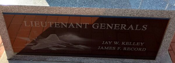 CLINTON COUNTY AIR FORCE GENERALS MEMORIAL PLAQUE C