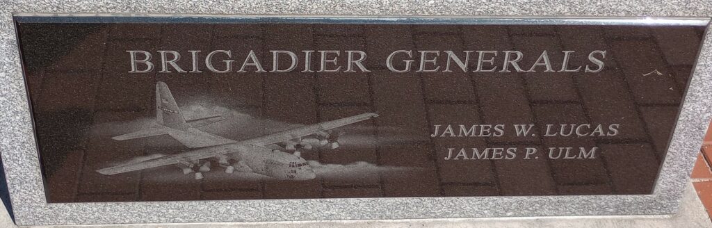 CLINTON COUNTY AIR FORCE GENERALS MEMORIAL PLAQUE B