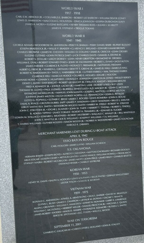 GLENN COUNTY WAR VETERANS MEMORIAL HONOR ROLL