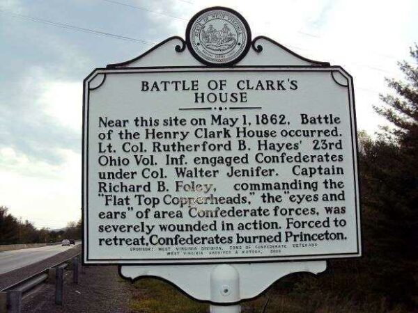 BATTLE OF CLARK’S HOUSE WAR MEMORIAL MARKER