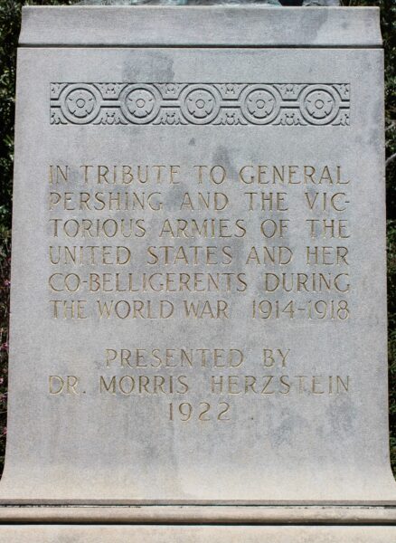 GENERAL PERSHING WAR MEMORIAL STONE
