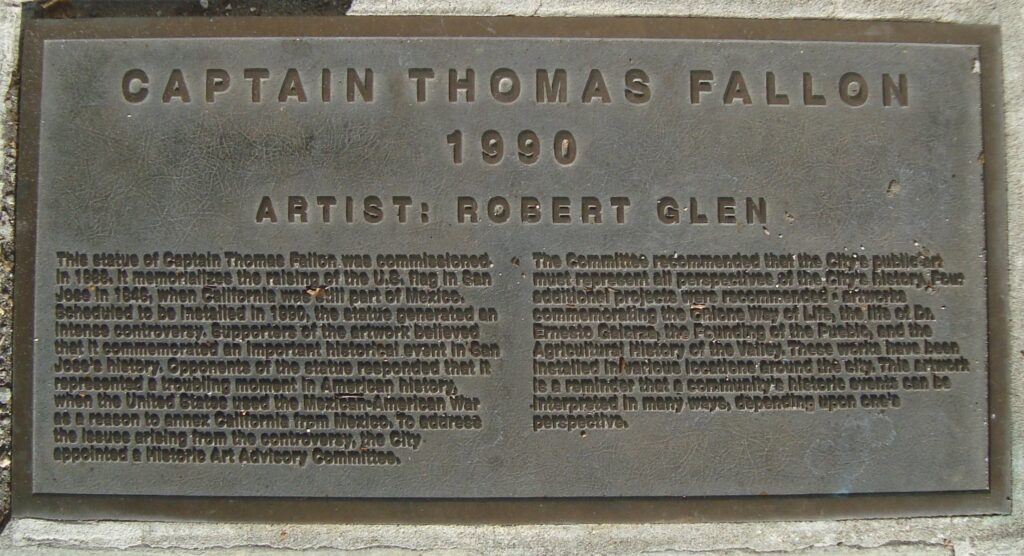 CAPTAIN THOMAS FALLON WAR MEMORIAL PLAQUE