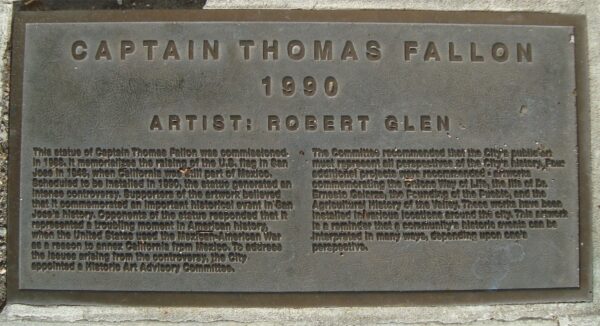 CAPTAIN THOMAS FALLON WAR MEMORIAL PLAQUE