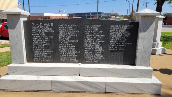 CHEROKEE COUNTY ALL VETERANS MEMORIAL STONE D
