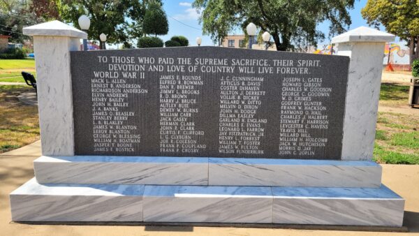 CHEROKEE COUNTY ALL VETERANS MEMORIAL STONE C