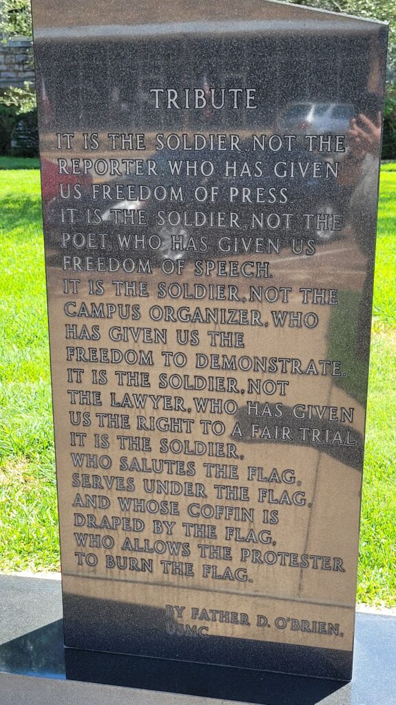 CHEROKEE COUNTY, TX VETERANS MEMORIAL RIGHT STONE
