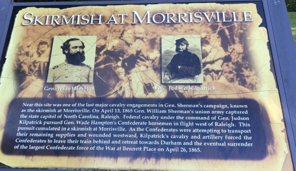 SKIRMISH AT MORRISVILLE WAR MEMORIAL PANEL