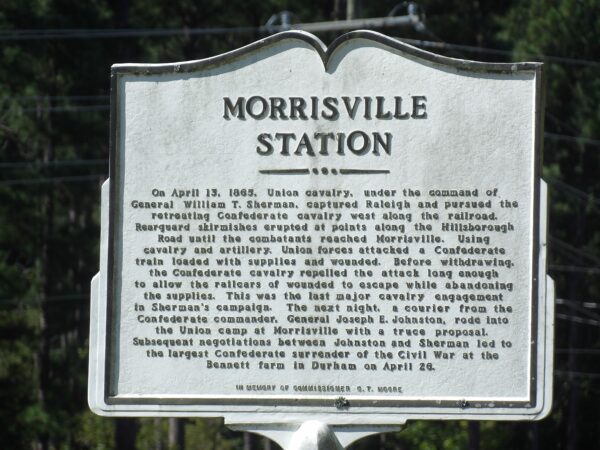 MORRISVILLE STATION WAR MEMORIAL MARKER