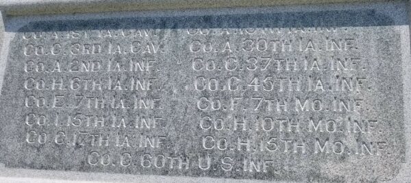 SAMUEL RYAN CURTIS CIVIL WAR MEMORIAL STONE B