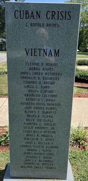 LAWRENCE COUNTY WAR VETERANS MEMORIAL STONE H