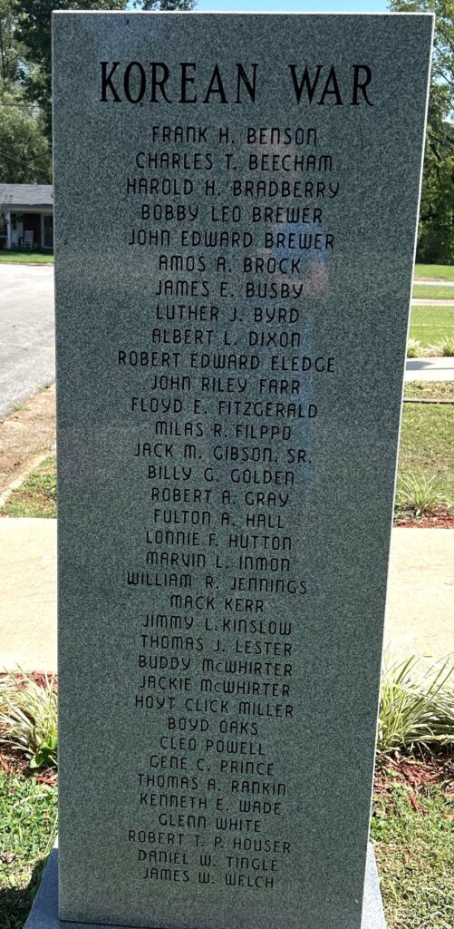LAWRENCE COUNTY WAR VETERANS MEMORIAL STONE G