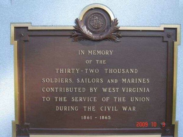 WEST VIRGINIA SOLDIERS AND SAILORS MEMORIAL PLAQUE