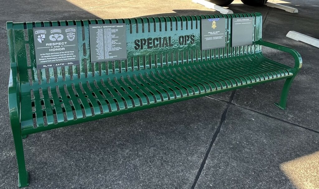 SPECIAL OPS MEMORIAL BENCH