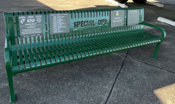 SPECIAL OPS MEMORIAL BENCH