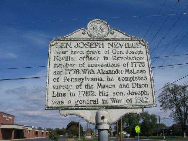 GEN. JOSEPH NEVILLE WAR MEMORIAL MARKER