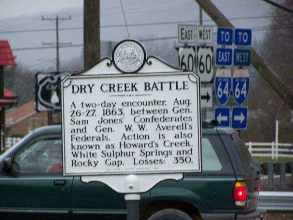 DRY CREEK BATTLE WAR MEMORIAL MARKER