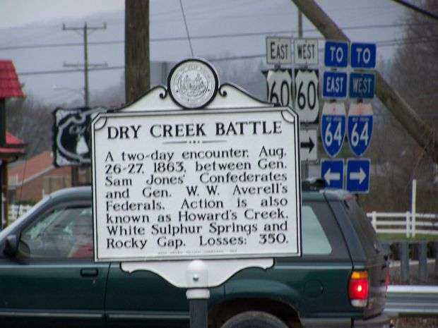 DRY CREEK BATTLE WAR MEMORIAL MARKER