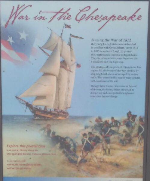 WAR IN THE CHESAPEAKE MEMORIAL PANEL SPARROWS POINT
