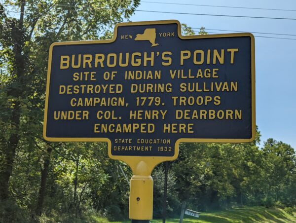 BURROUGH’S POINT REVOLUTIONARY WAR MEMORIAL MARKER