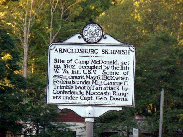 ARNOLDSBURG SKIRMISH WAR MEMORIAL MARKER