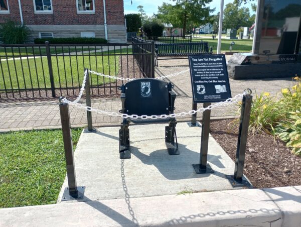 MARSHALL YOU ARE NOT FORGETTEN WAR MEMORIAL CHAIR