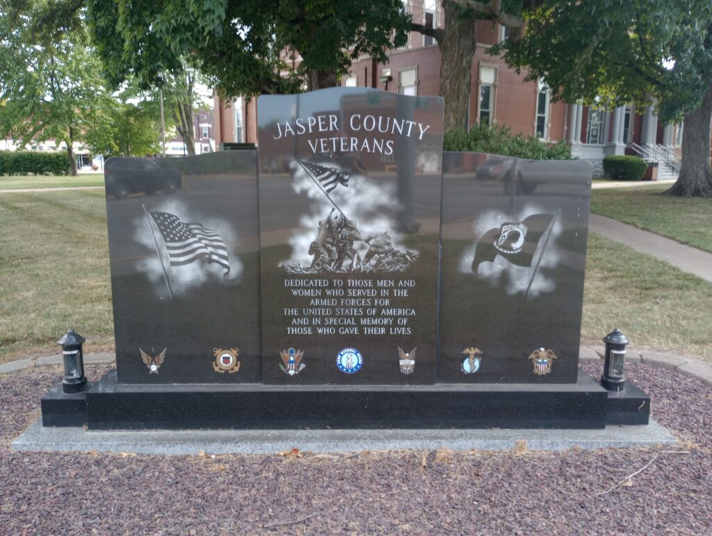 JASPER COUNTY VETERANS LASER MEMORIAL