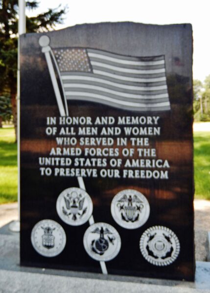AMERICAN LEGION POST 90 VETERANS MEMORIAL FRONT