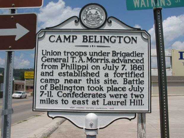 CAMP BELINGTON WAR MEMORIAL MARKER
