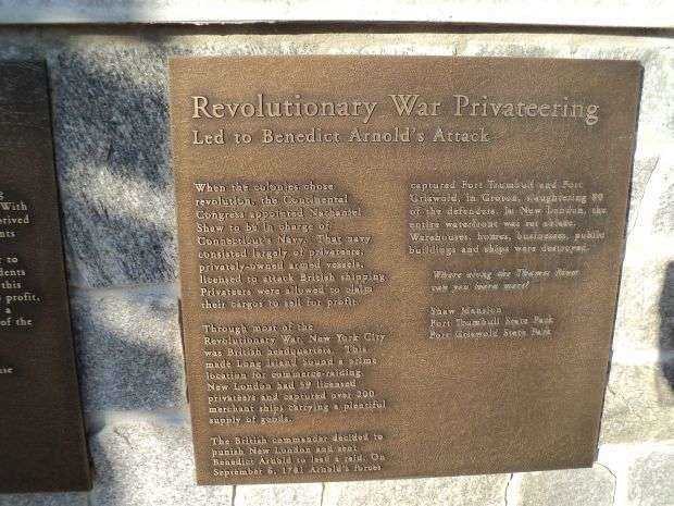 REVOLUTIONARY WAR PRIVATEERING MEMORIAL PLAQUE